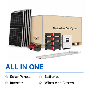 Sistemas Solares Duraderos de 3kw, 5kw y 6kw, Sistema <span class=keywords><strong>Híbrido</strong></span> de Almacenamiento de Energía, Kit Solar Fotovoltaico - Product Image 4