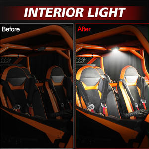 ไฟโดมติดหลังคา UTV แบบ RGBW Strobe พร้อมขายึดแบบ Universal สำหรับติดตั้งกับ Roll Bar, Roll Cage, ไฟส่องแผนที่, ไฟส่องท้ายรถ สำหรับรถ UTV และรถบรรทุก - Product Image 3