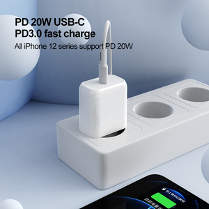 Amazon người bán hàng tốt nhất PD 20W sạc nhanh <span class=keywords><strong>USB</strong></span>-C Power <span class=keywords><strong>Adapter</strong></span> cho Iphone đa chức năng sạc EU cắm điện thoại di động sạc - Product Image 2