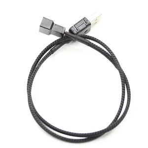 OEM JETTING 1-teiliges Adapter kabel USB A-Stecker auf Lüfter 3-poliges 3-poliges/4-poliges 4-poliges Adapter kabel für 5V 50cm Drop Shipping