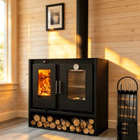 Poêle à bois en acier épaissi pour chauffage intérieur et camping hivernal, idéal pour villas, barbecues ruraux et usage domestique