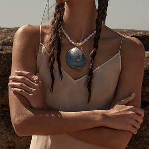 قلادة عنق من الفولاذ المقاوم للصدأ للسفر للسيدات في العطلات ، إكسسوارات رقبة مضادة للحساسية ، قلادة عنق للشاطئ - Product Image 6