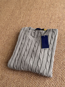 <span class=keywords><strong>Pull</strong></span> en maille à col rond avec broderie, photos réelles, automne, chaud, torsades de pâte frite, <span class=keywords><strong>pull</strong></span> de couple avec logo brodé - Product Image 4