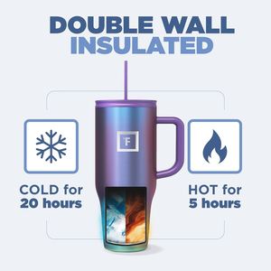 Bouteille d'eau isotherme en acier inoxydable sans BPA pour le sport et les voyages, gourde sous vide et thermos anti-fuite - Product Image 4