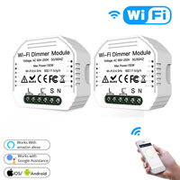Module d'interrupteur intelligent Wifi MS-105 1 gang Interrupteur variateur Contrôle vocal à distance