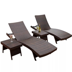 Blanc en plastique aluminium osier rotin canapé <span class=keywords><strong>banc</strong></span> chaise longue <span class=keywords><strong>piscine</strong></span> soleil chaises de salon - Product Image 2