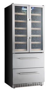 Nuelead NE-362 Réfrigérateur à vin et boissons, design encastrable ou autoportant, système No Frost à refroidissement par air, préservation du goût original - Product Image 2