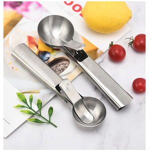 Wholesale Stainless Steel <b>Ice</b> Spoon Multifunctional for Dual-Purpose Scoop Fruit Watermelon <b>Ball</b> - Product Image 1