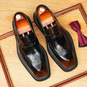 Nuevos Zapatos Formales de Diseño para Hombre, a la Moda, para Otoño, Oficina y Carrera, con Punta en Pico, Impermeables, que Aumentan la Estatura, para Bodas y Fiestas - Product Image 1