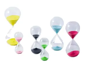 Customized Color Sandglass Timer 3/5/10/30/60 Minutes For Kids Kitchen Game
