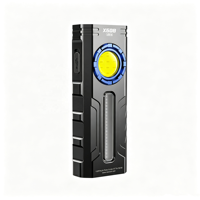 Lampe torche LED X608 ultra polyvalente, haute luminosité, multifonctionnelle, LED et COB, avec batterie intégrée