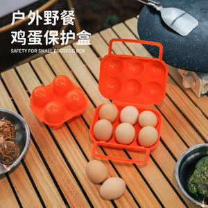 Caja de Almacenamiento Portátil para Camping, Resistente a Caídas, para 12 Huevos, de Plástico, en Naranja, Azul y Verde, con Logotipo Personalizable - Product Image 4