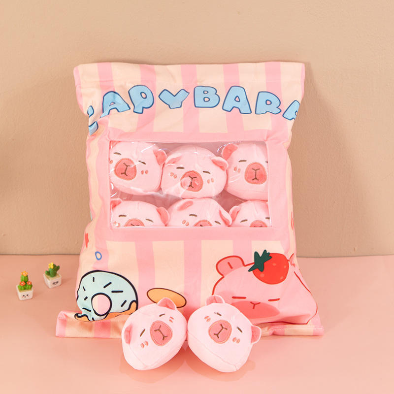 Capybara rose (contient 8 boules)