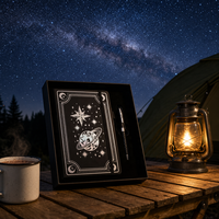 Carnet de notes A5 « Sorcière Céleste » à couverture rigide avec stylo, coffret cadeau noir personnalisé – Meilleures ventes