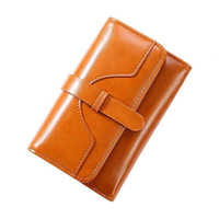 Portefeuille court à fermeture éclair en cuir PU RFID FangShui Chic-05 avec doublure, plusieurs tailles, pour femme, usage quotidien, fabriqué en Chine