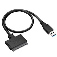 Nuevo Adaptador de Disco Duro G-karve USB3.0 SATA a USB3.0 de 2.5 Pulgadas con Conductor de Núcleo de Cobre y Revestimiento de PVC - Longitud Personalizable