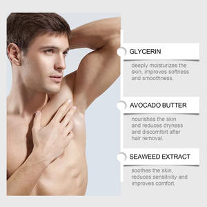 Crema depilatoria per la rimozione istantanea dei <span class=keywords><strong>peli</strong></span>, indolore, non irritante, nutriente, per la zona del viso, del <span class=keywords><strong>petto</strong></span>, delle gambe, della pelle sensibile degli uomini - Product Image 3