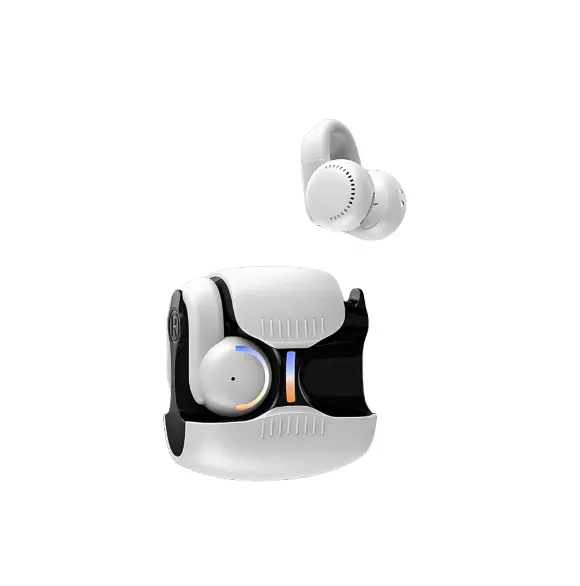 Earbud nirkabel tahan air BT 5.3 T75, Earphone 3D Surround Stereo Bass telinga terbuka, konduksi tulang telinga klip telinga Headset