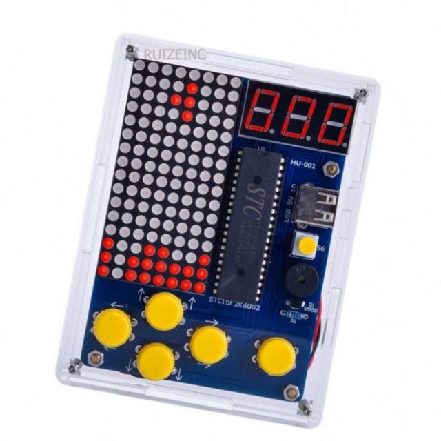 DIY Game Board Kit 51 SCM Chip Retro Electronic Soldering Practice Console Maker Small Production student lab  RUIZEINC