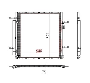BeGEE OEM 976052J700 976052J000 Nouveau Condenseur de Climatisation de Remplacement pour Kia Borrego 2007-2025 Garantie 12 Mois - Product Image 3