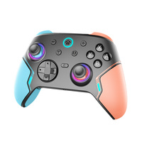 Controlador Gamepad Inalámbrico 2.4G BT con Cable Honcam, con 2 Botones C, Botones Traseros, Empuñadura de Goma y Joystick Hall para NS2 PC Móvil