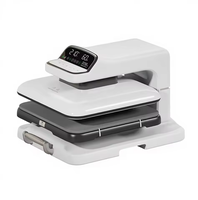 Presse à chaud automatique haute pression 38*38 pour sublimation, équipement de transfert numérique, machine d'impression de t-shirts