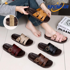 รองเท้าแตะแบบสวมเปิดนิ้วเท้า สำหรับวัยรุ่น ผลิตจาก PVC กันน้ำ แห้งเร็ว กันลื่น เหมาะสำหรับกิจกรรมกลางแจ้ง - Product Image 2