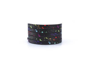 Nuevos Cordones Elásticos Planos de Poliéster con Estampado Creativo de Tinta Salpicada, Anchos y Coloridos, para Zapatillas Deportivas, de Lona y de Skateboard - Product Image 3