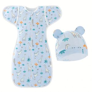 Túi Ngủ Cotton tự làm dịu cho trẻ sơ sinh vừa khít để làm dịu phản xạ giật mình - Product Image 4