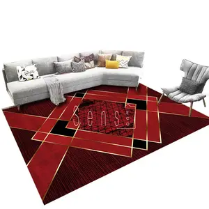 Machine Washable Machine Made Beautiful Rugs Living Room Large Floor Carpets /Geometric Bedroom Washable Area Rugs Carpets Set