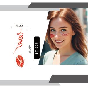 Le lentiggini delle <span class=keywords><strong>ragazze</strong></span> da donna arrossiscono con il cuore adesivi temporanei per tatuaggi accessori per il trucco Sexy impermeabili con la faccia decorativa del corpo in carta bianca - Product Image 4