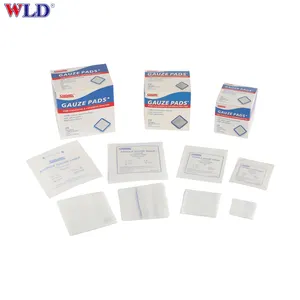 100% cotton gauze swab packing machine surgical soft swab gauze pads sterile gauze swabs