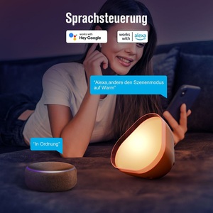 Intelligent WiFi Atmosphere Light Graffiti App Table Lamp LED RGB Bluetooth <b>Desk</b> Lights for Bedroom Bedside Desktop Night Light - Product Image 4
