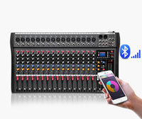 Console de mixage audio numérique à 8 canaux, boîtier métallique durable de qualité supérieure, contrôleur de son avec lecture BT USB XLR TRS