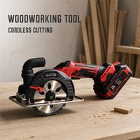 Scie circulaire électrique portative sans balais au lithium, rechargeable, 5 pouces, batterie OEM TY, pour le bois, 21V