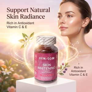 Gomitas Blanqueadoras de Piel OEM ODM, 60 Unidades, 100 mg de Vitamina C y E, Suplemento Dietético Antioxidante para una Piel Radiante - Product Image 1