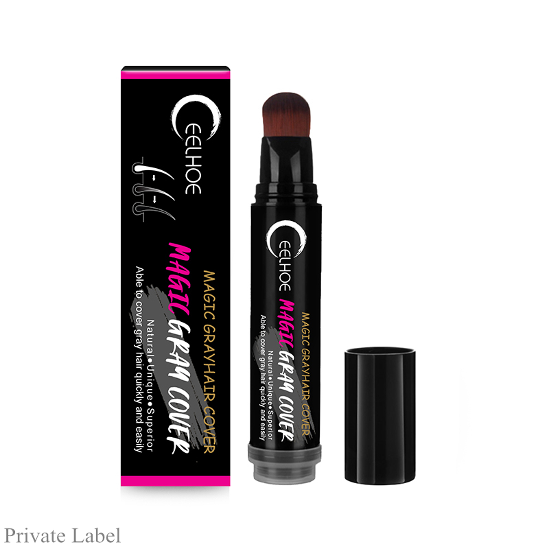 OEM цветная одноразовая растительная краска для волос, замена коричневого цвета, быстрое белое покрытие для волос