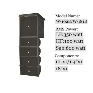 Line <b>Speaker</b> Design for Church/concert/commercial Events W-102B&W-181B Line <b>Speaker</b> Design W-102B&W-181B - Product Image 6