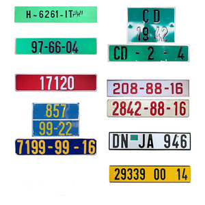 Placa de Matrícula Personalizada de Sublimación Directa de Fábrica, Placa de Metal en Blanco para Argelia, Placa de Matrícula con Número - Product Image 5