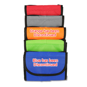 210D Nylon Fold-Up Lunch Kühltasche mit Aufdruck auf der Klappe