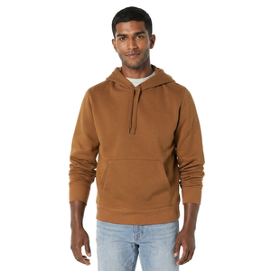 Hoodie court de luxe pour homme, en coton épais de haute qualité, avec épaules tombantes personnalisées, boutons-pression, style streetwear, brodé, hiver - Product Image 1