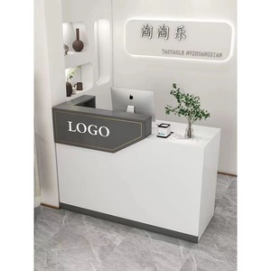 2025 Nail Salon Cashier's Latest Setup Salon Furniture Beauty Salon <b>Reception</b> Desk Store - Product Image 2