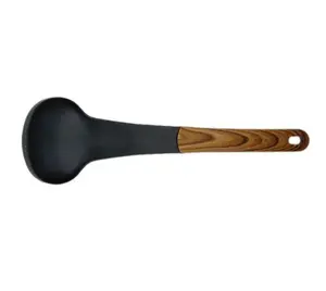 Conjunto de utensílios de cozinha em silicone preto, 6 peças, utensílios de cozinha em cores mistas, resistente ao calor, nylon