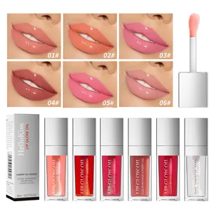 Töntes Lippenöl Lipgloss Lipgloss-Hersteller Großhandel heller Spiegel transparent nahrhaft nahrndes flüssiges Lipglow-Öl