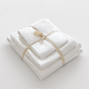 Deeda Factory Luxury Satin <strong>400</strong> <strong>Thread</strong> <strong>Count</strong> Cotton <strong>Bedding</strong> for Hotel Rooms - Product Image 1