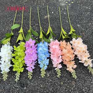 DC082 Fleur artificielle de <span class=keywords><strong>delphinium</strong></span> à tige unique en soie, longue tige, pour arrangement floral de mariage - Product Image 2