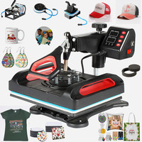 Presse à chaud multifonctionnelle 5 en 1 Taylor, machine d'impression de t-shirts, transfert thermique par sublimation, t-shirt, chapeau, casquette, tasse