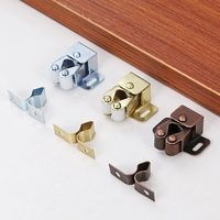 Loquet magnétique à bille robuste pour portes de placard, double loquet à rouleaux pour portes d'armoires