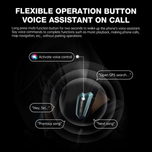 1100mAh pin phụ kiện xe máy liên lạc rảnh tay Hệ thống thông tin liên lạc không thấm nước không dây xe máy Mũ bảo hiểm tai nghe - Product Image 3