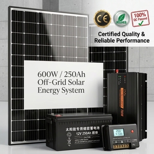 Système <span class=keywords><strong>solaire</strong></span> 600W résistant aux intempéries avec batterie gel 250Ah, kit <span class=keywords><strong>de</strong></span> panneaux solaires durables <span class=keywords><strong>pour</strong></span> abri <span class=keywords><strong>de</strong></span> <span class=keywords><strong>jardin</strong></span> et usage maritime - Product Image 2